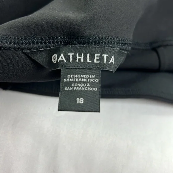Athleta Women’s 18 Black Zipper Pocket Pull-on Endless High Rise Pant - Picture 3 of 10
